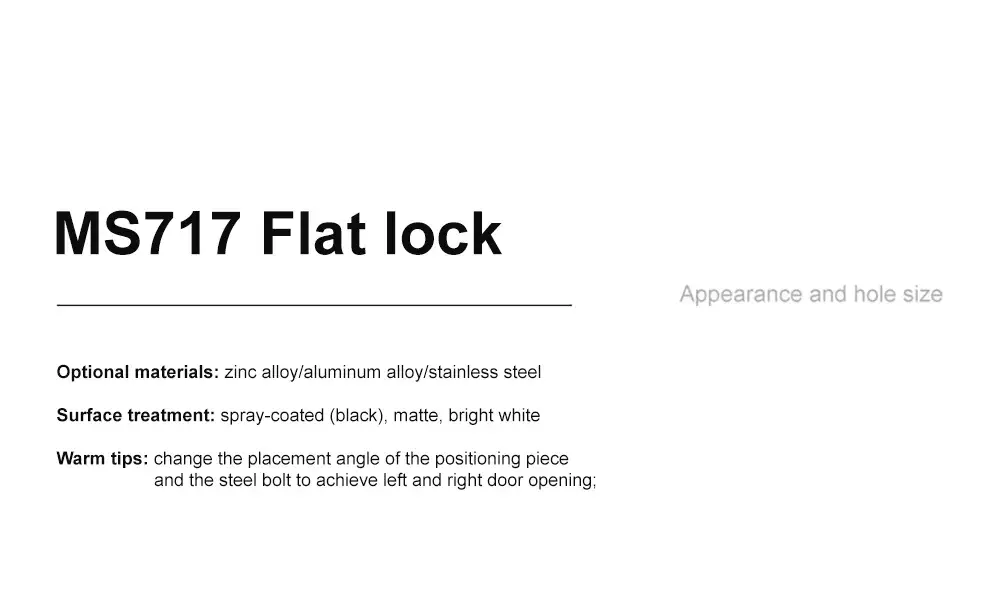 Concealed Distribution Box Cabinet Flat Lock