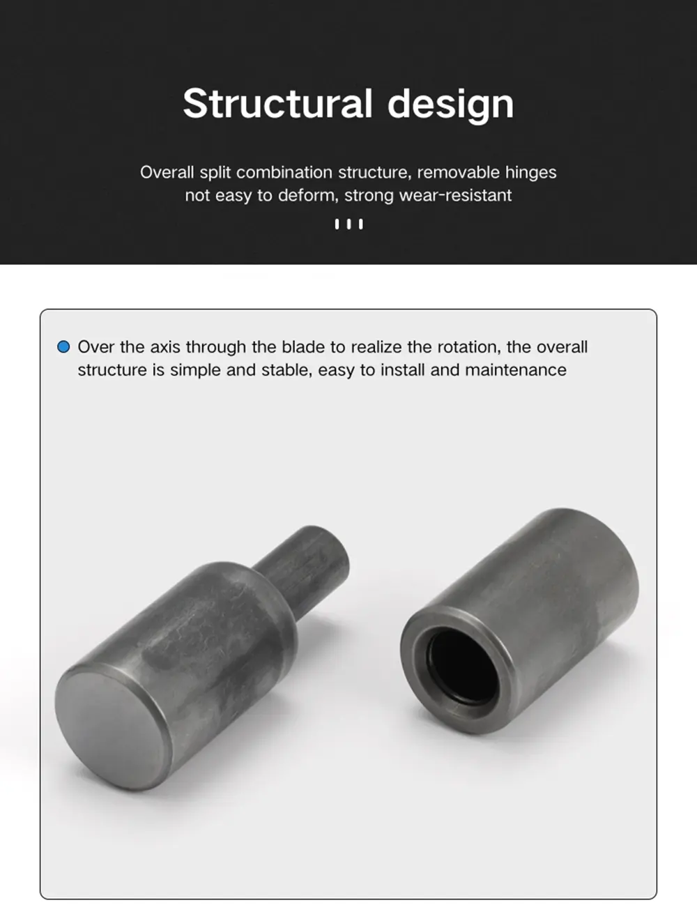 In Line Hinge Stainless Steel Lift Off