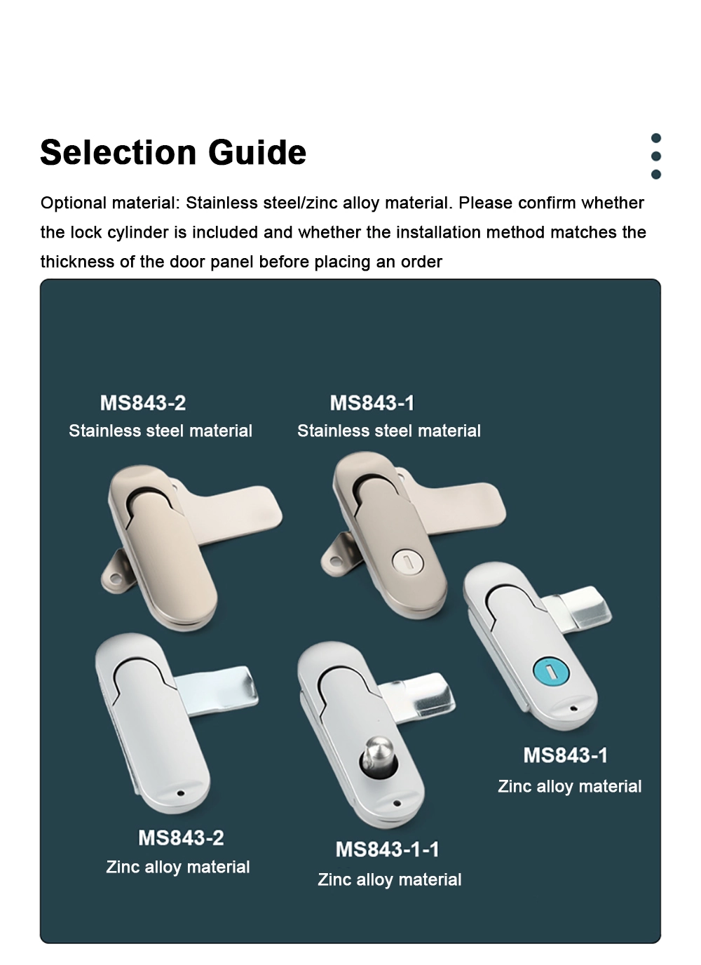 Flat Lock For Small Electrical Boxes